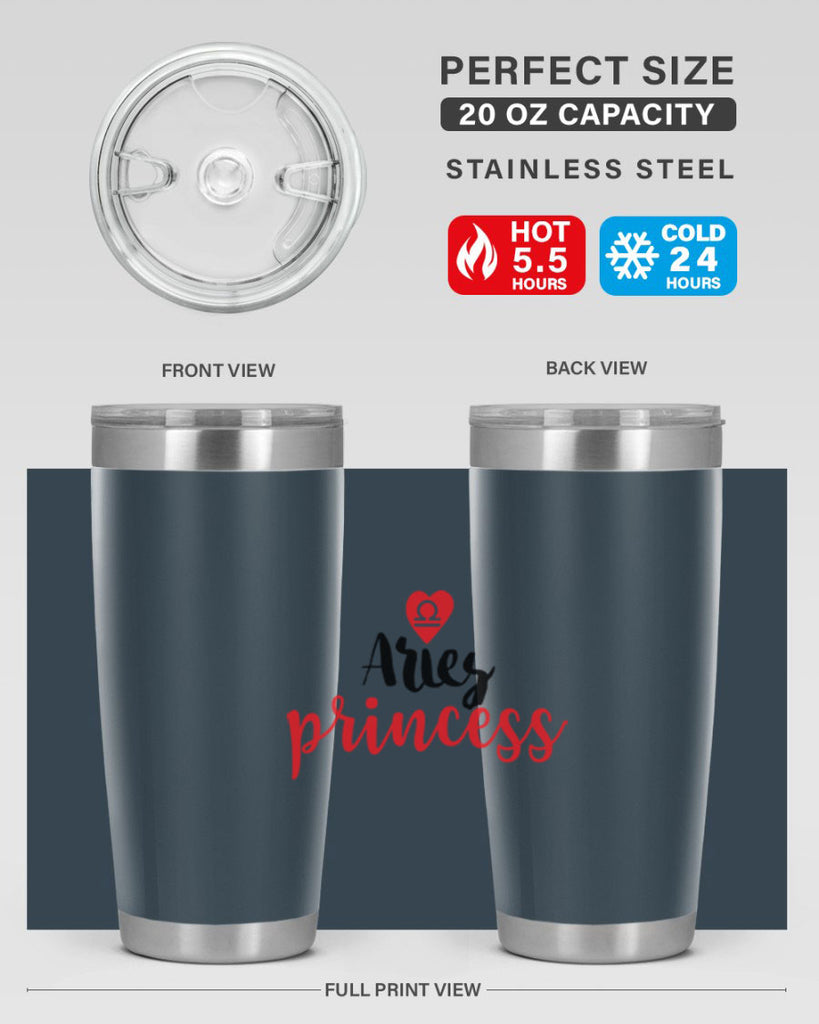 Aries princess 98#- zodiac- Tumbler