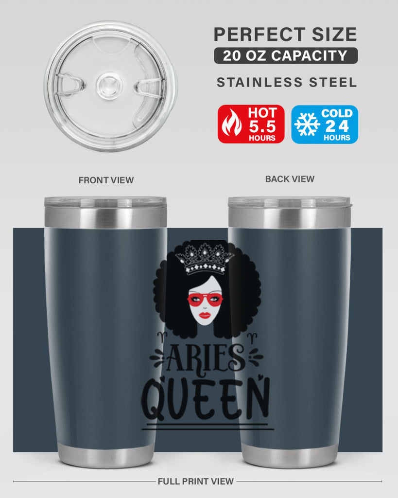Aries queen 120#- zodiac- Tumbler