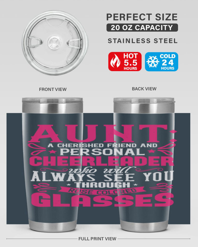 Aunt A cherished friend and personal cheerleader Style 70#- aunt- Tumbler