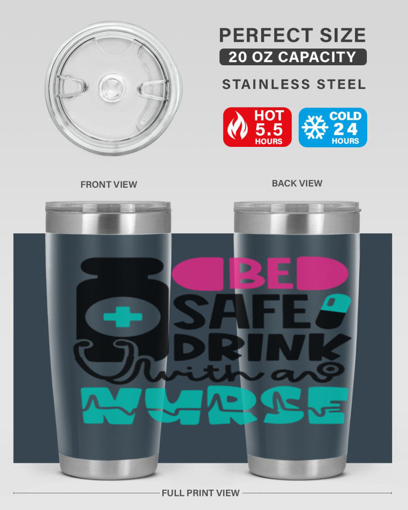 Be Safe Drink With An Nurse Style Style 222#- nurse- tumbler