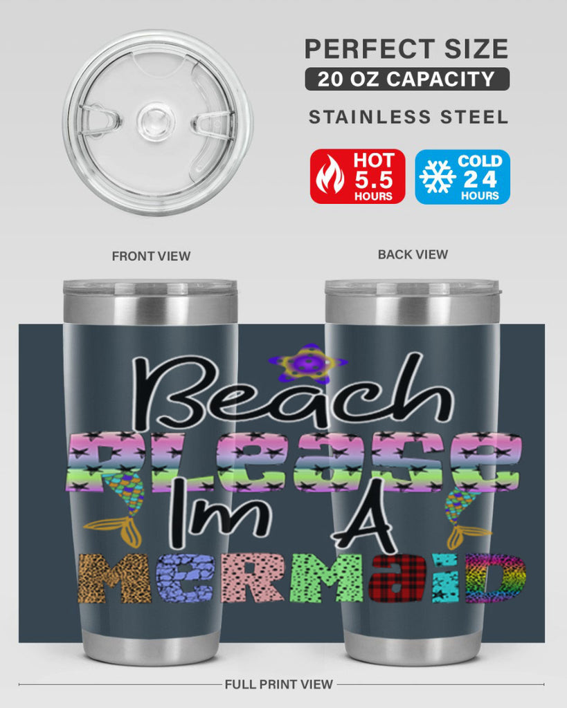 Beach Please Im A Mermaid 59#- mermaid- Tumbler