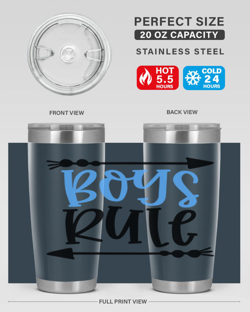 Boys Rule Style 108#- baby- tumbler