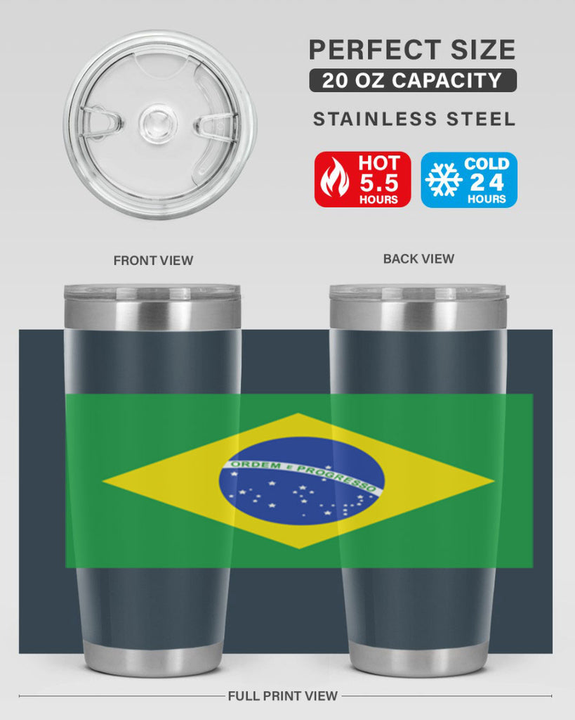 Brazil 174#- world flags- Tumbler