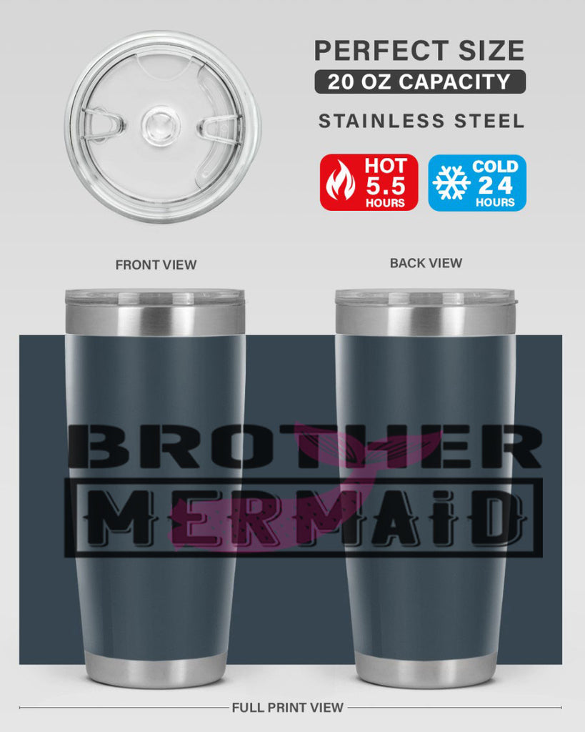 Brother mermaid 86#- mermaid- Tumbler