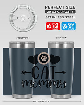 Cat Mommy Style 87#- cat- Tumbler