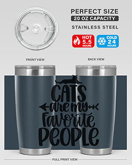Cats Are My Favorite People Style 90#- cat- Tumbler