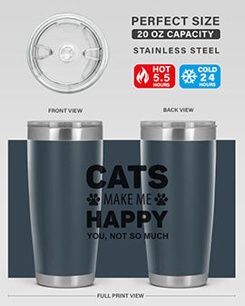 Cats Make Me Style 40#- cat- Tumbler