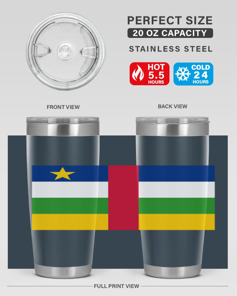 Central African Republic 165#- world flags- Tumbler