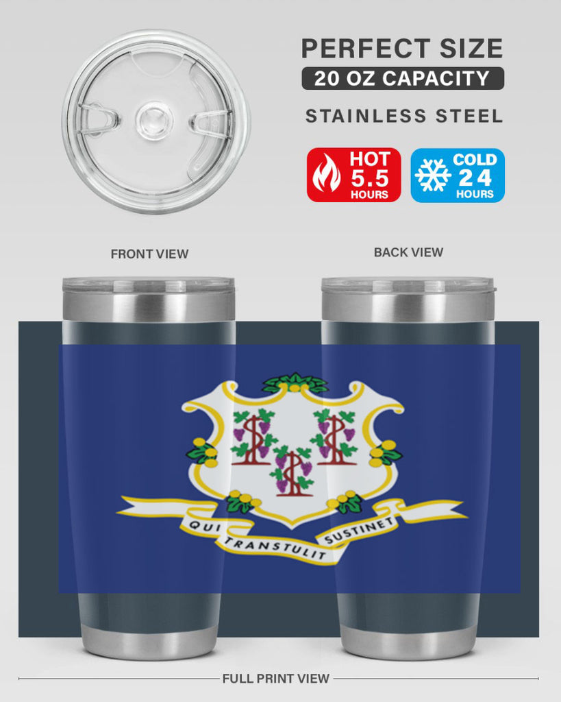 Connecticut 45#- Us Flags- Tumbler