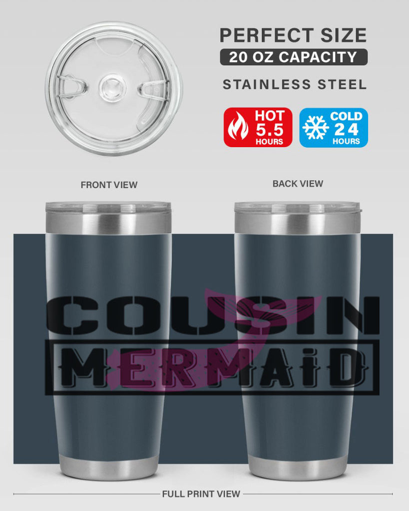 Cousin mermaid 87#- mermaid- Tumbler