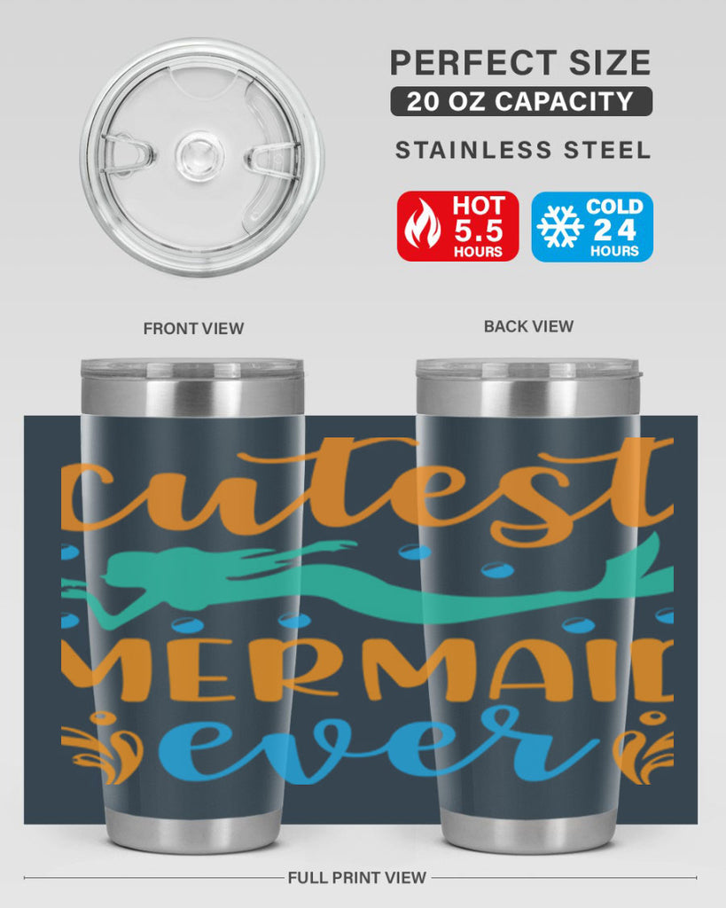 Cutest Mermaid Ever Design 102#- mermaid- Tumbler