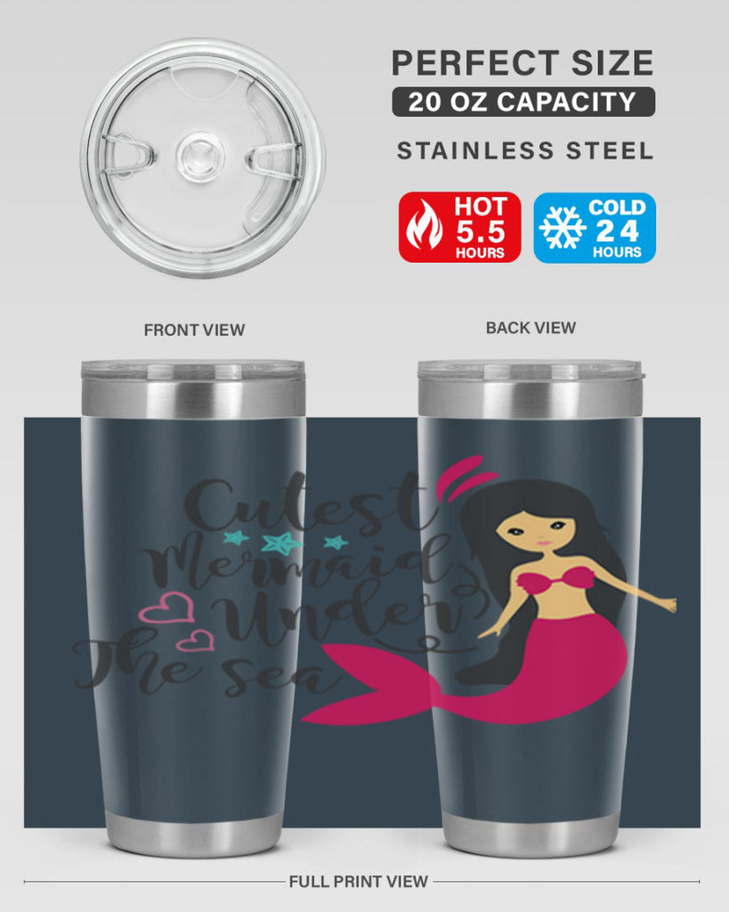 Cutest Mermaid under the sea 95#- mermaid- Tumbler