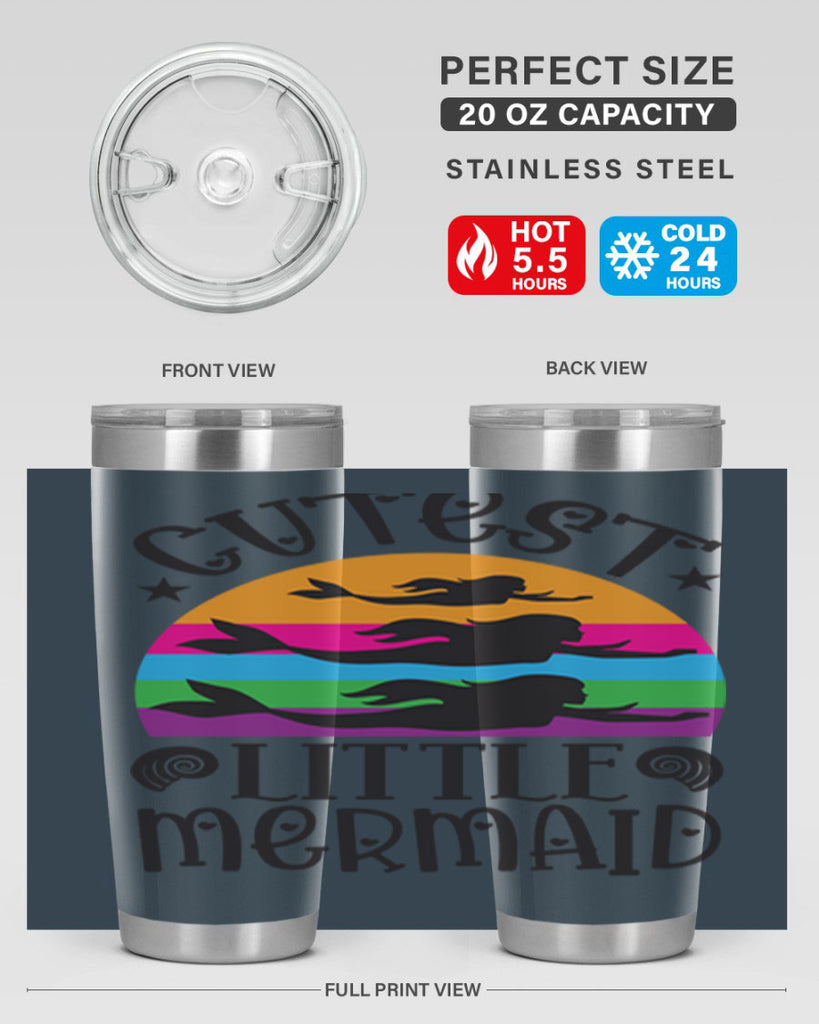 Cutest little mermaid 96#- mermaid- Tumbler
