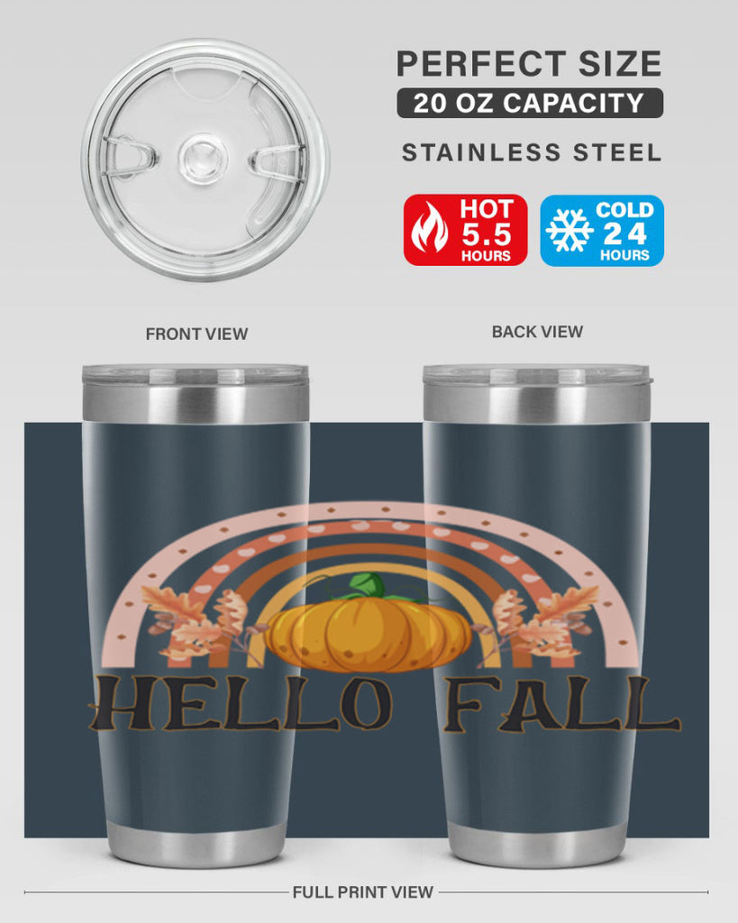 Fall Boho Rainbow 91#- fall- Tumbler