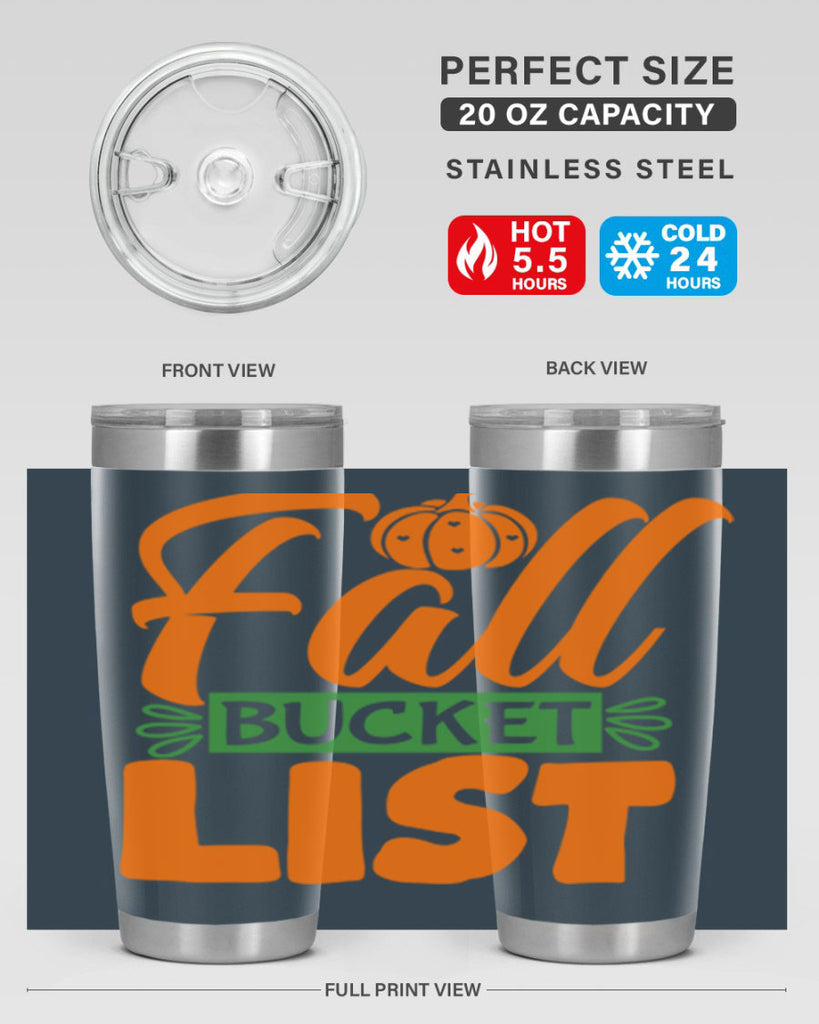 Fall Bucket List 93#- fall- Tumbler
