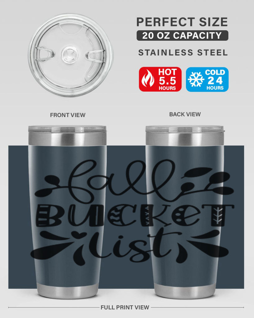 Fall Bucket List 94#- fall- Tumbler