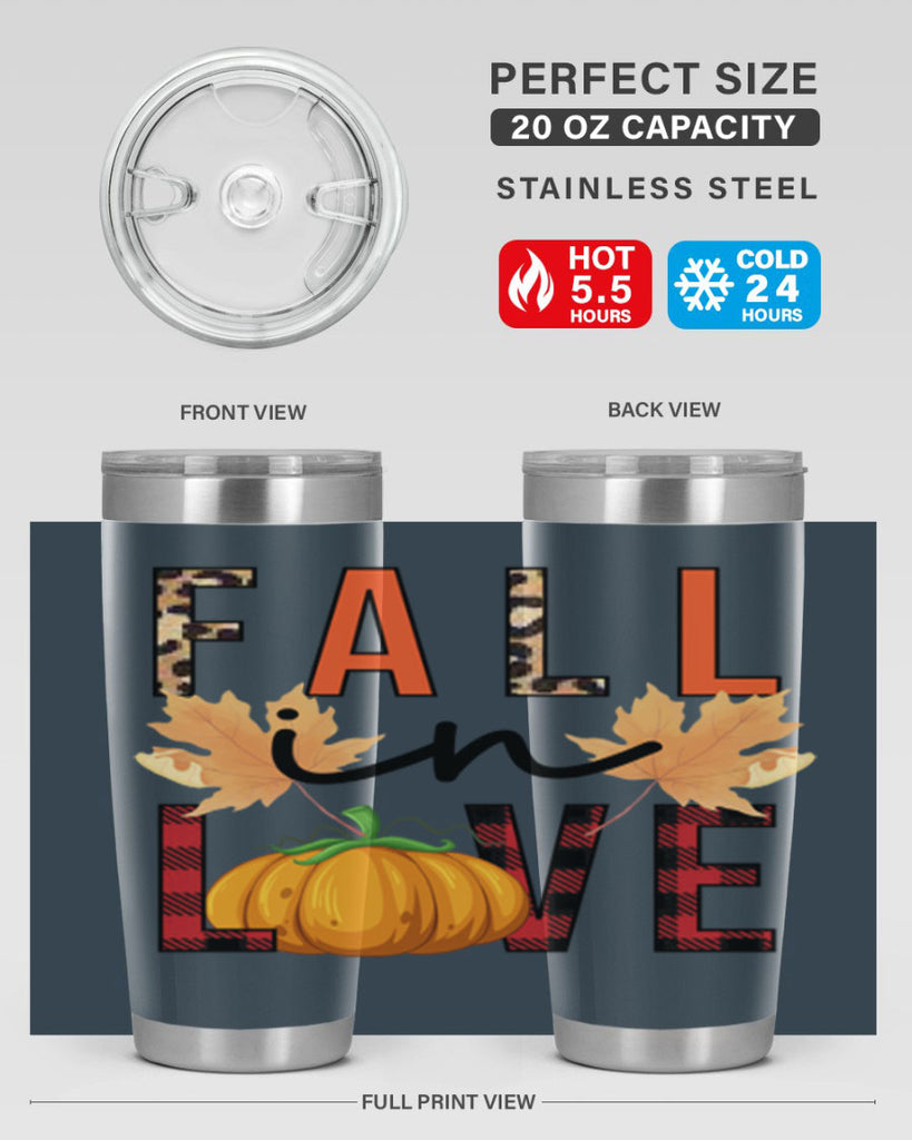 Fall in Love 104#- fall- Tumbler