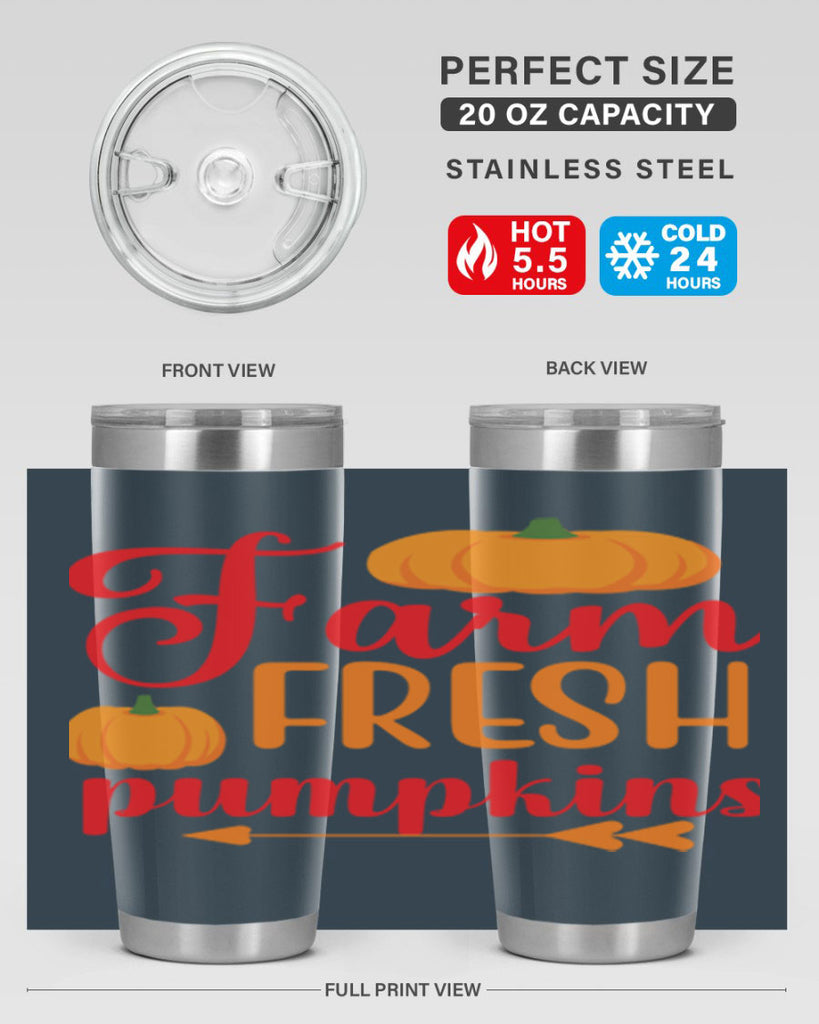 FarmFreshPumpkins 177#- fall- Tumbler