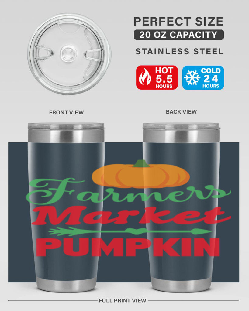 FarmersMarketPumpkin 180#- fall- Tumbler