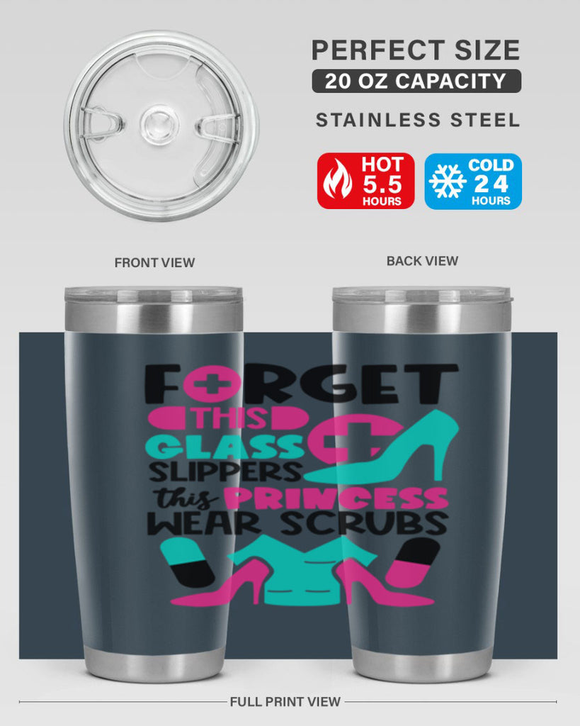 Forget This Glass Slippers This Princess Wear Scrubs Style Style 185#- nurse- tumbler