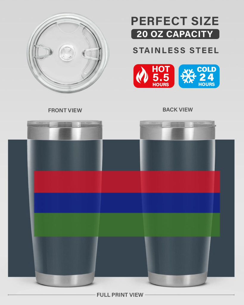 Gambia 135#- world flags- Tumbler