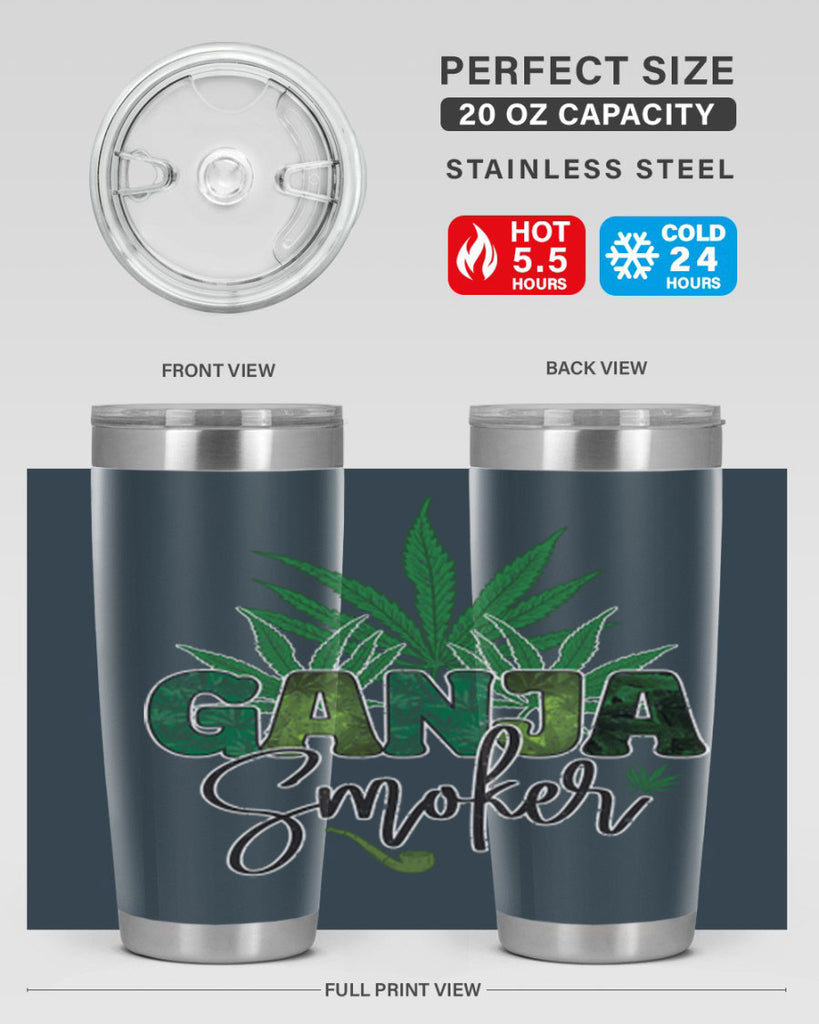 Ganja Smoker Sublimation 89#- marijuana- Tumbler