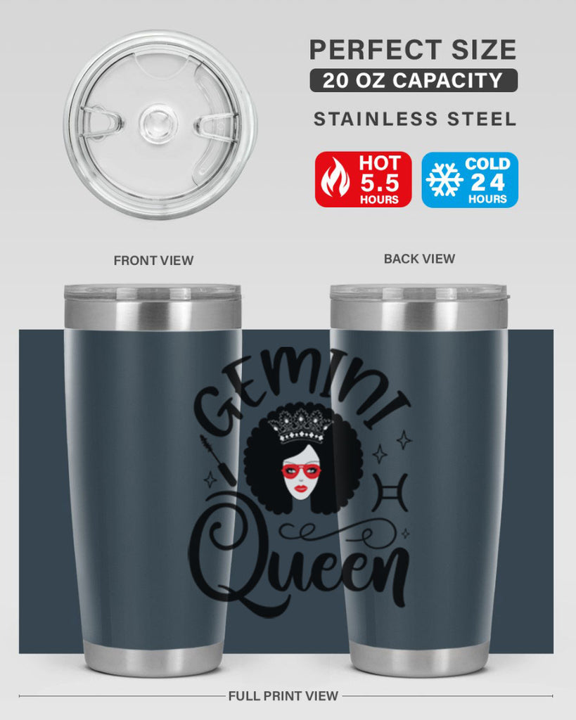 Gemini queen 233#- zodiac- Tumbler