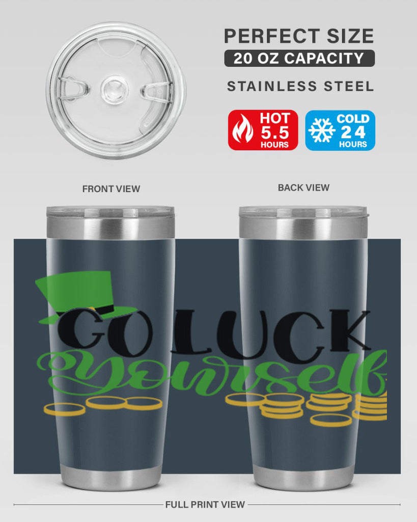 Go Lucky Yourself Style 98#- St Patricks Day- Tumbler