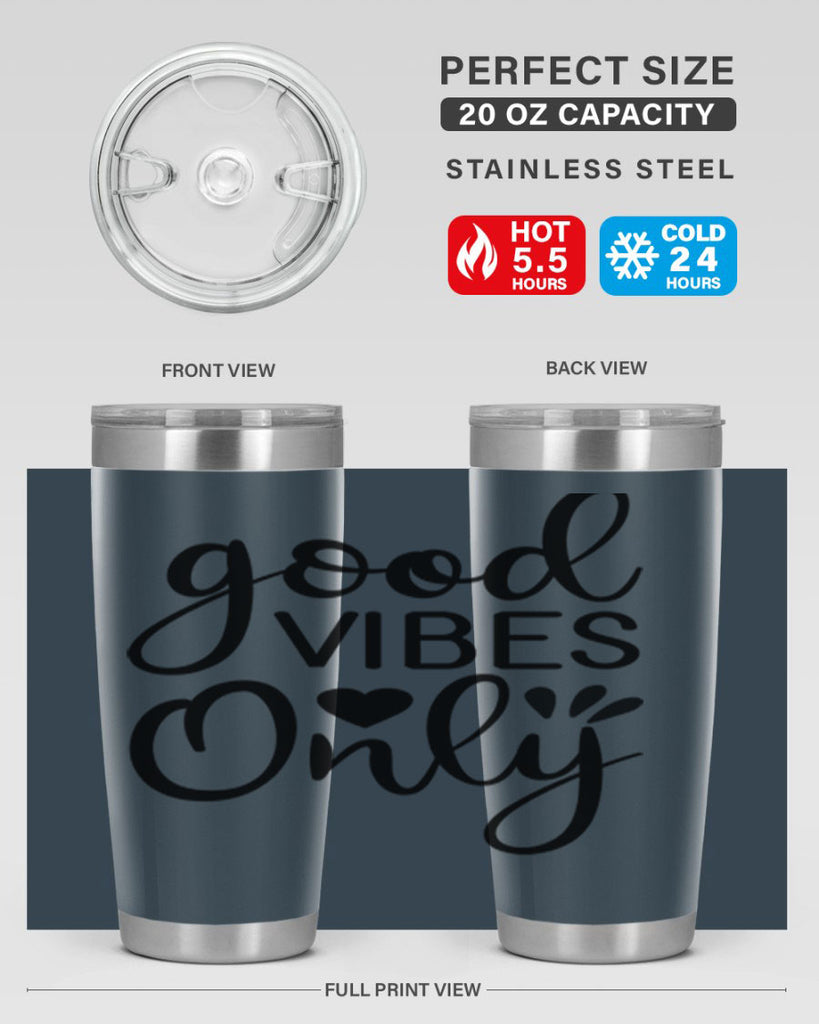 Good vibes only design 202#- mermaid- Tumbler