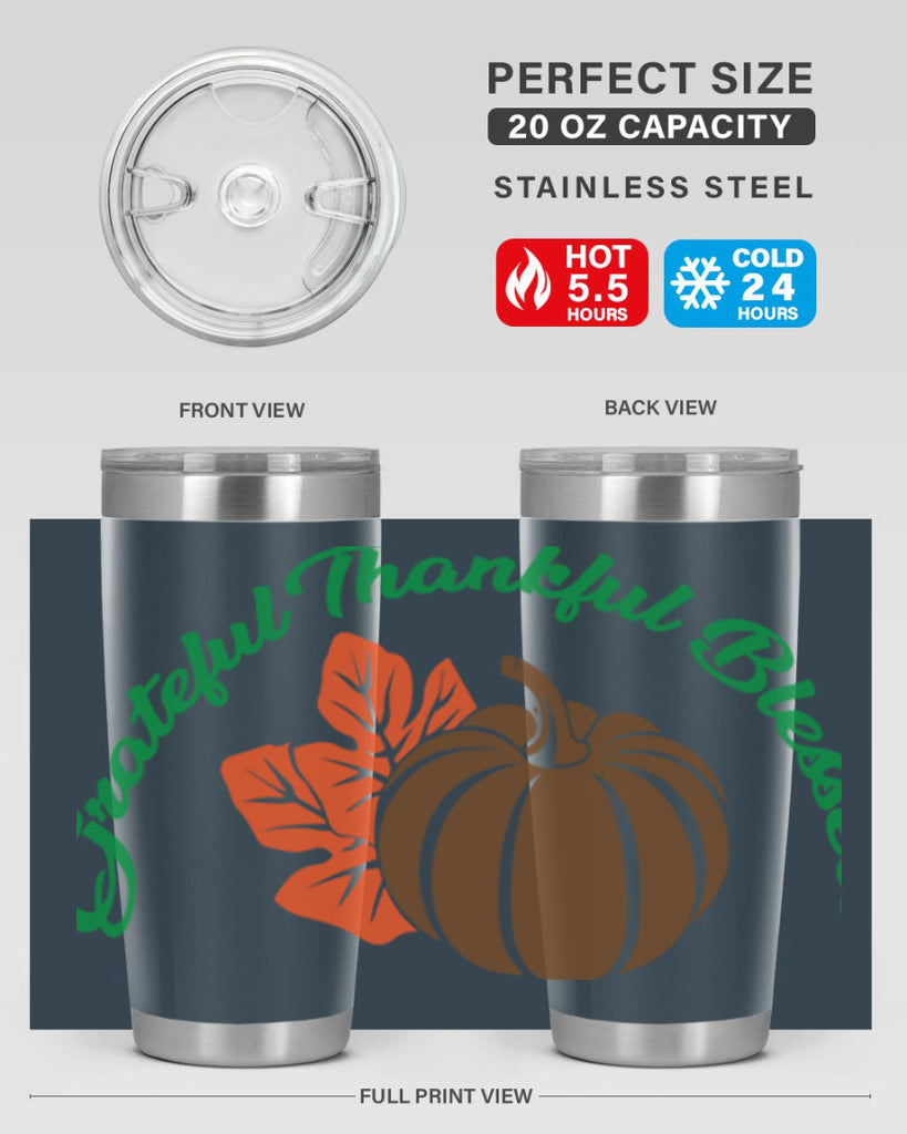 Grateful Thankful Blessed 214#- fall- Tumbler