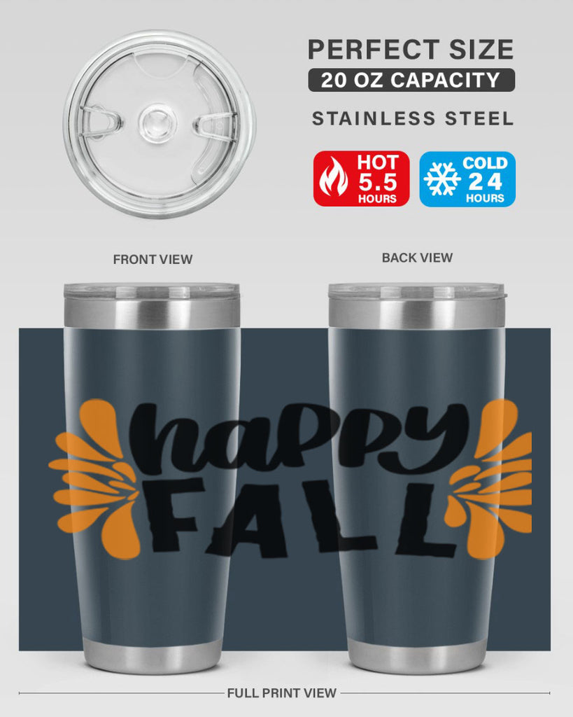 Happy Fall 491#- fall- Tumbler
