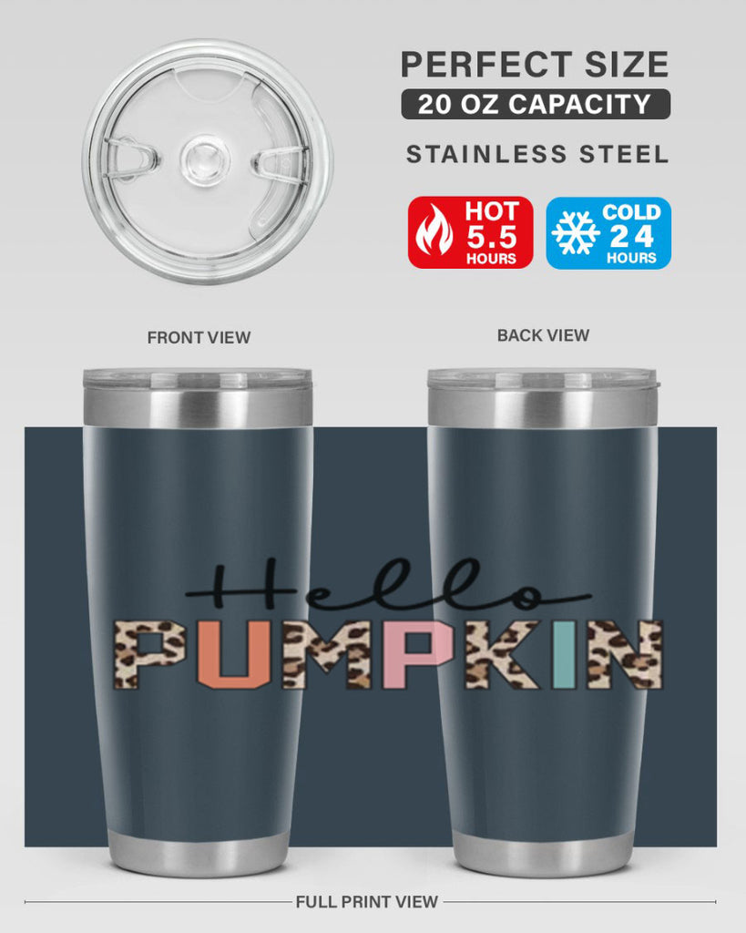 Hello pumpkin 289#- fall- Tumbler