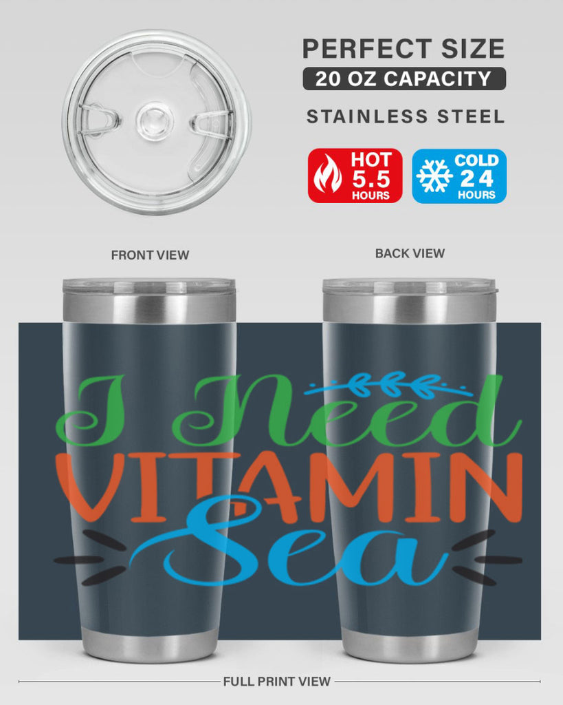 I Need Vitamin Sea 233#- mermaid- Tumbler