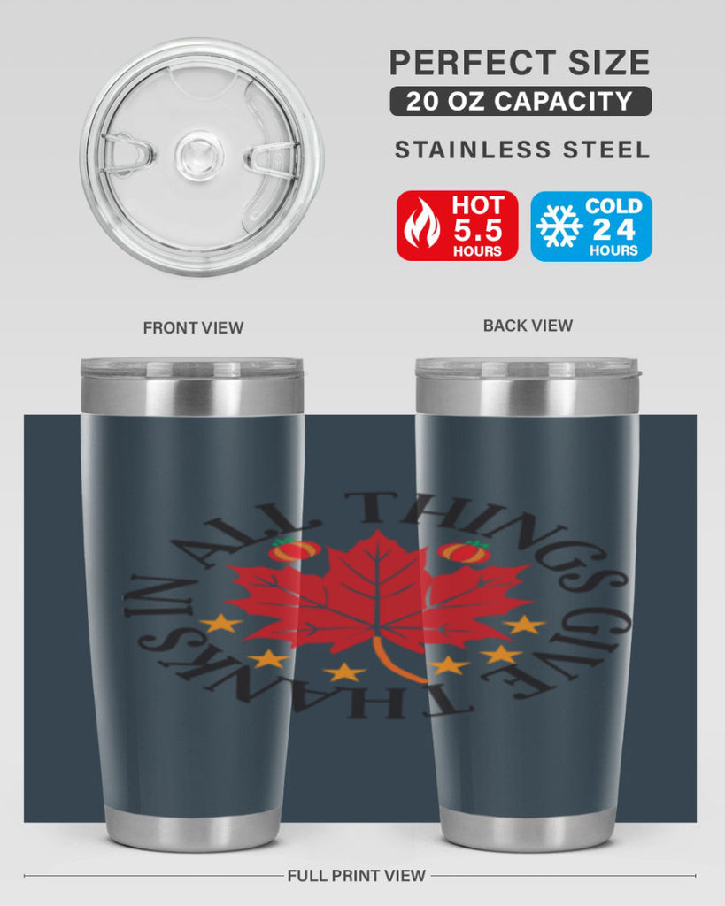Inallthingsgivethanks 353#- fall- Tumbler