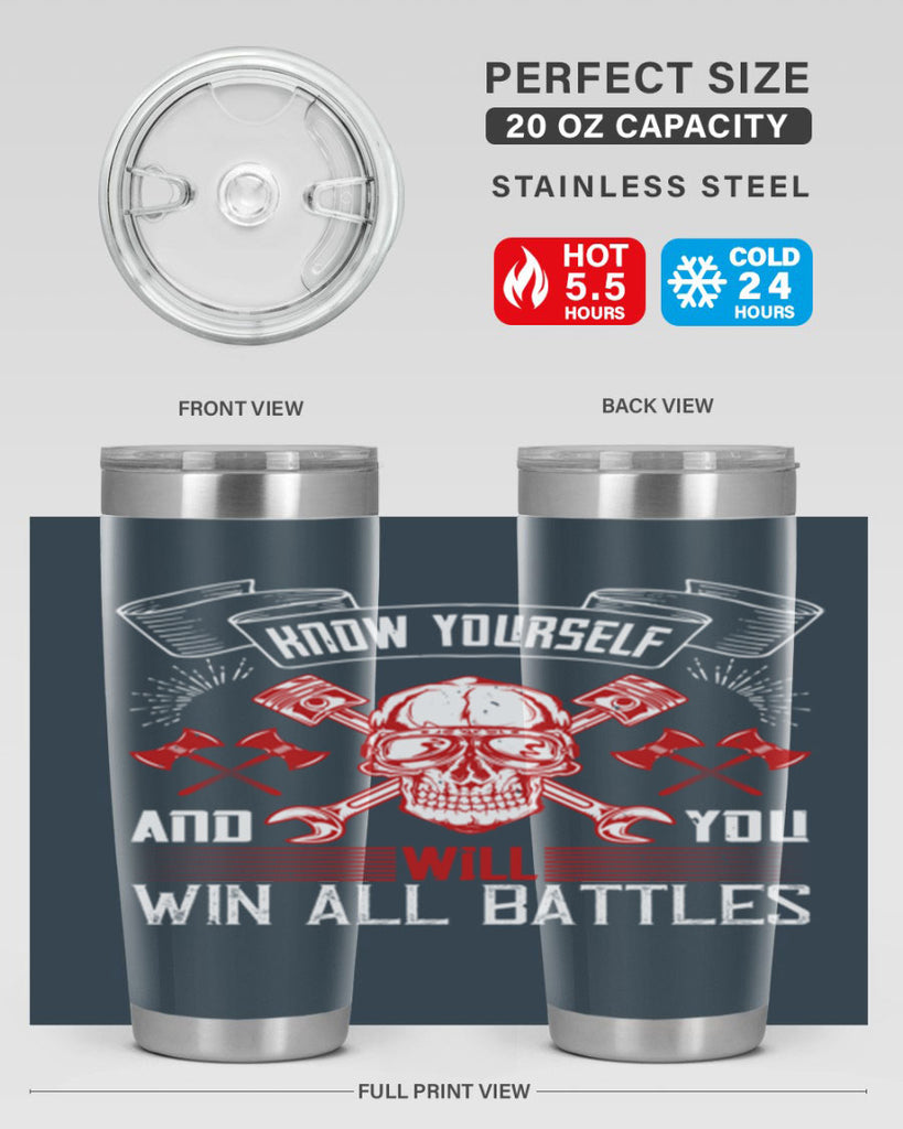 Know yourself and you will win all battles Style 25#- coaching- tumbler