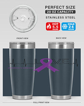 LOVE Gifts for Survivors National Alzheimers Awareness 192#- alzheimers- Tumbler