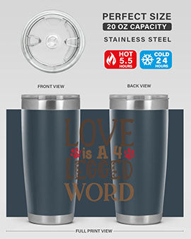 Love is A Legged Word Style 20#- cat- Tumbler