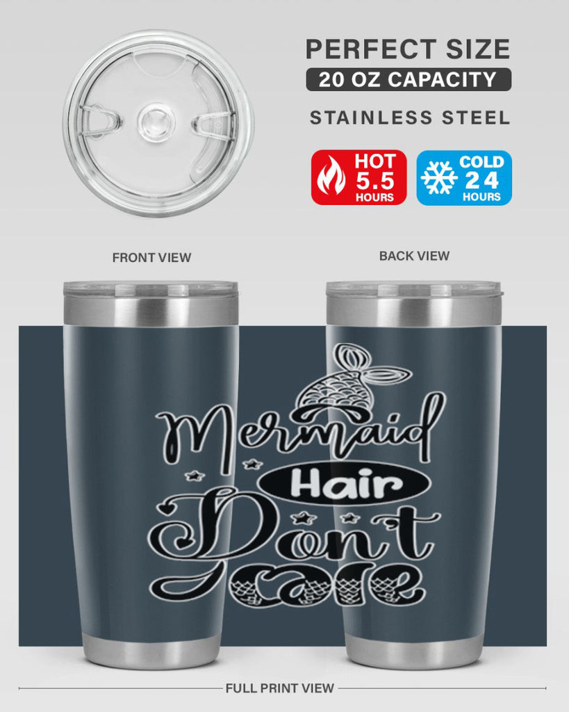 Mermaid Hair Dont Care 407#- mermaid- Tumbler