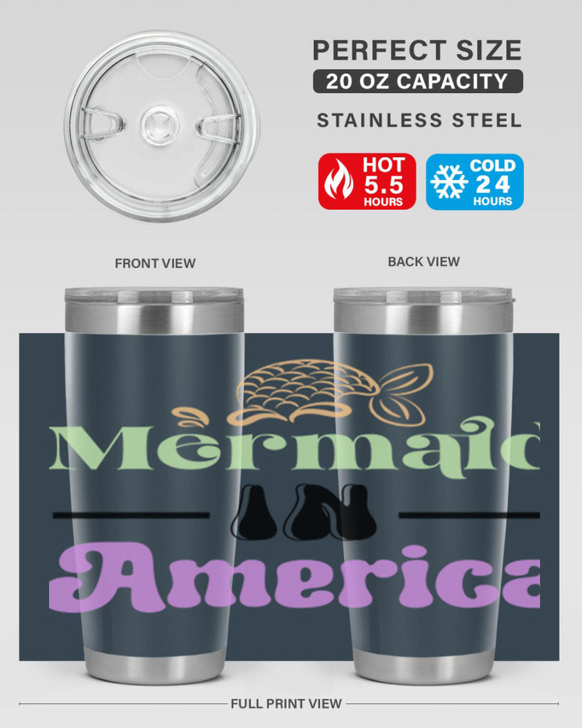 Mermaid In America 420#- mermaid- Tumbler