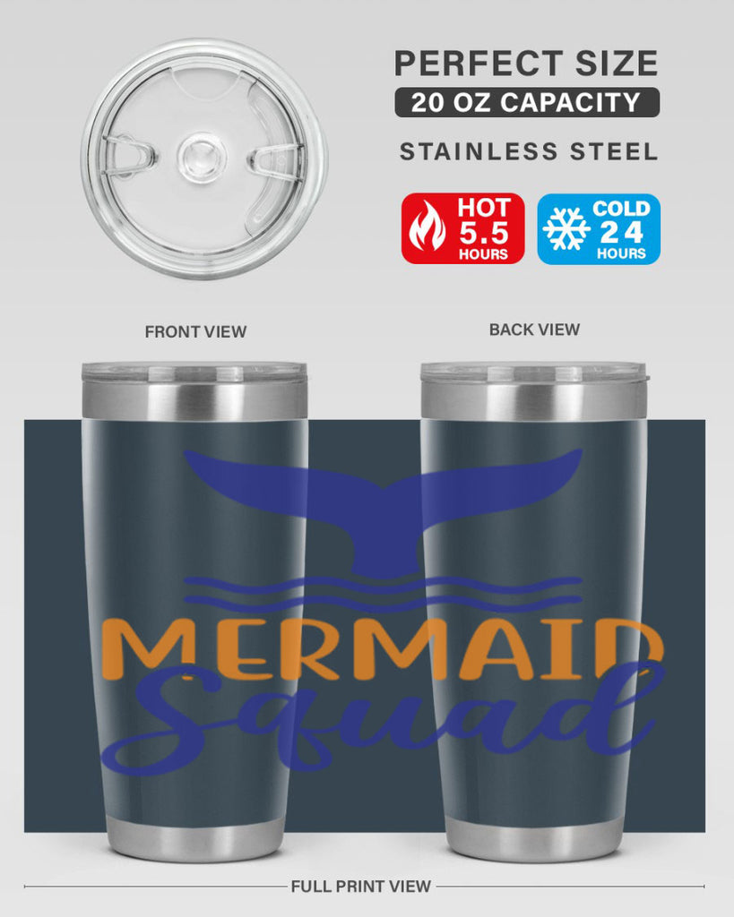 Mermaid Squad 379#- mermaid- Tumbler