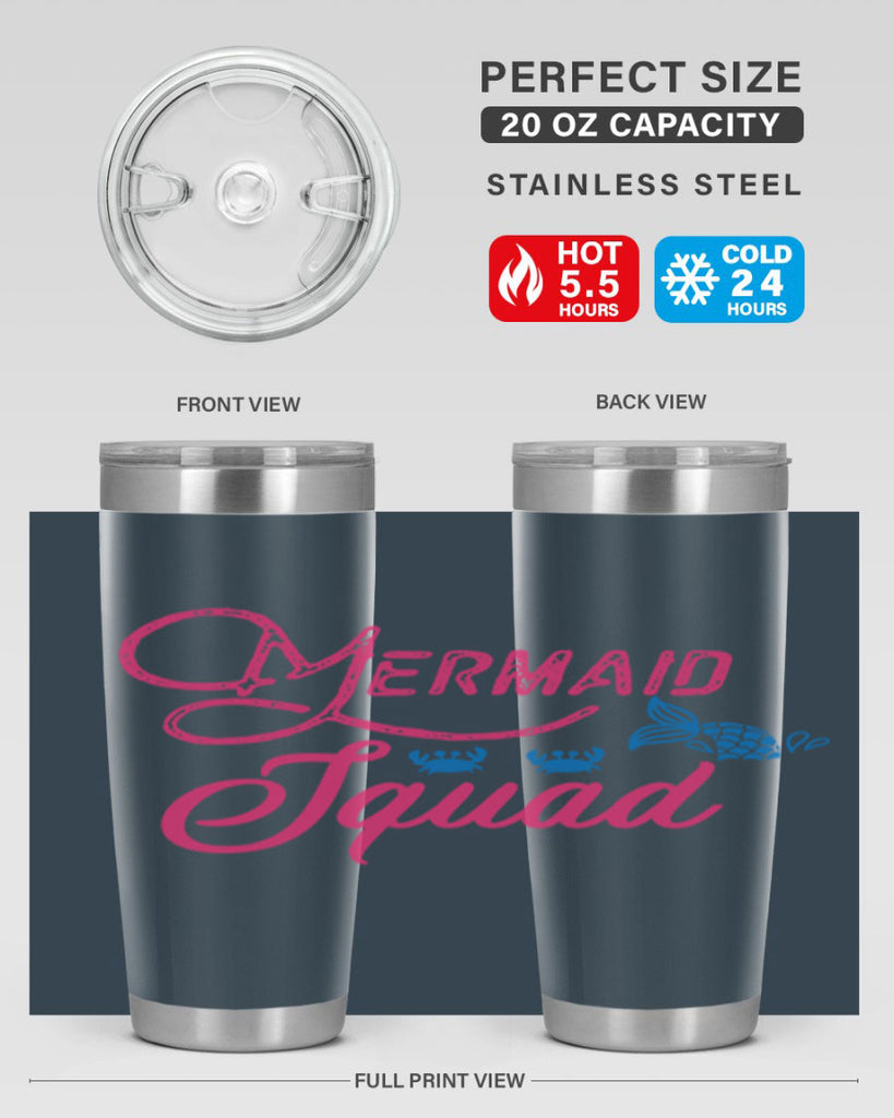 Mermaid Squad 383#- mermaid- Tumbler