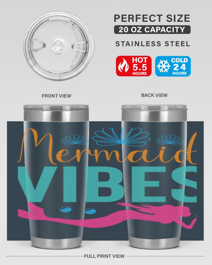 Mermaid Vibes Design 465#- mermaid- Tumbler