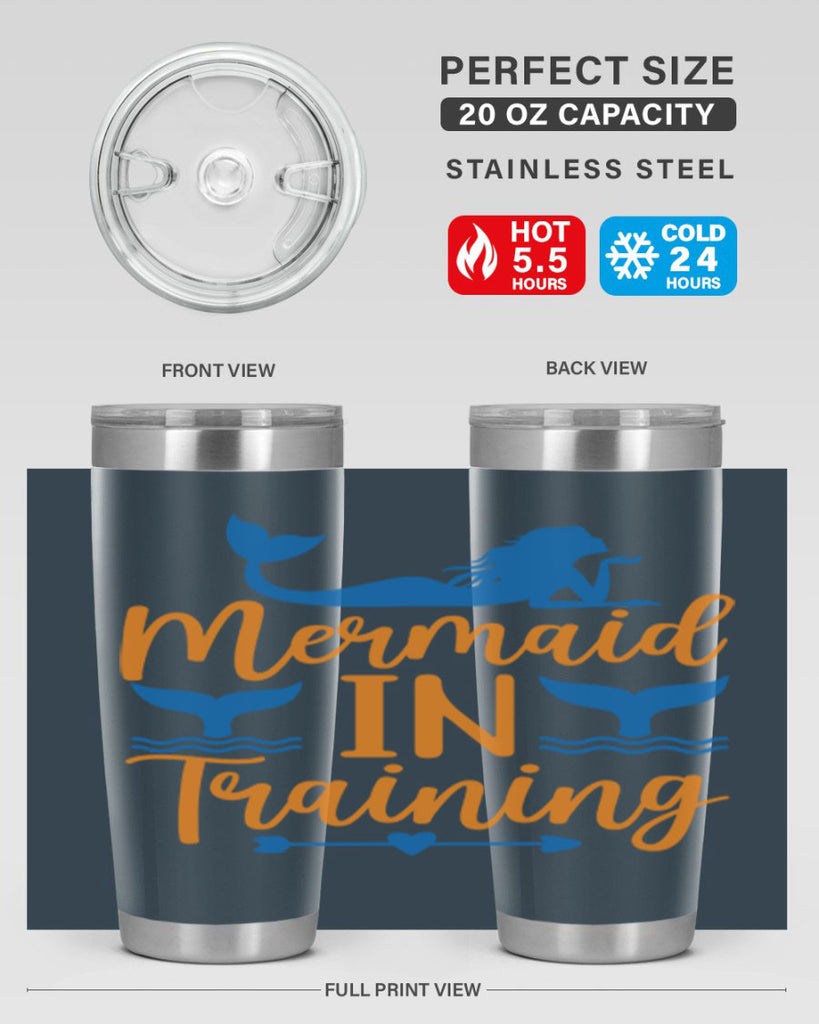 Mermaid in Training 367#- mermaid- Tumbler