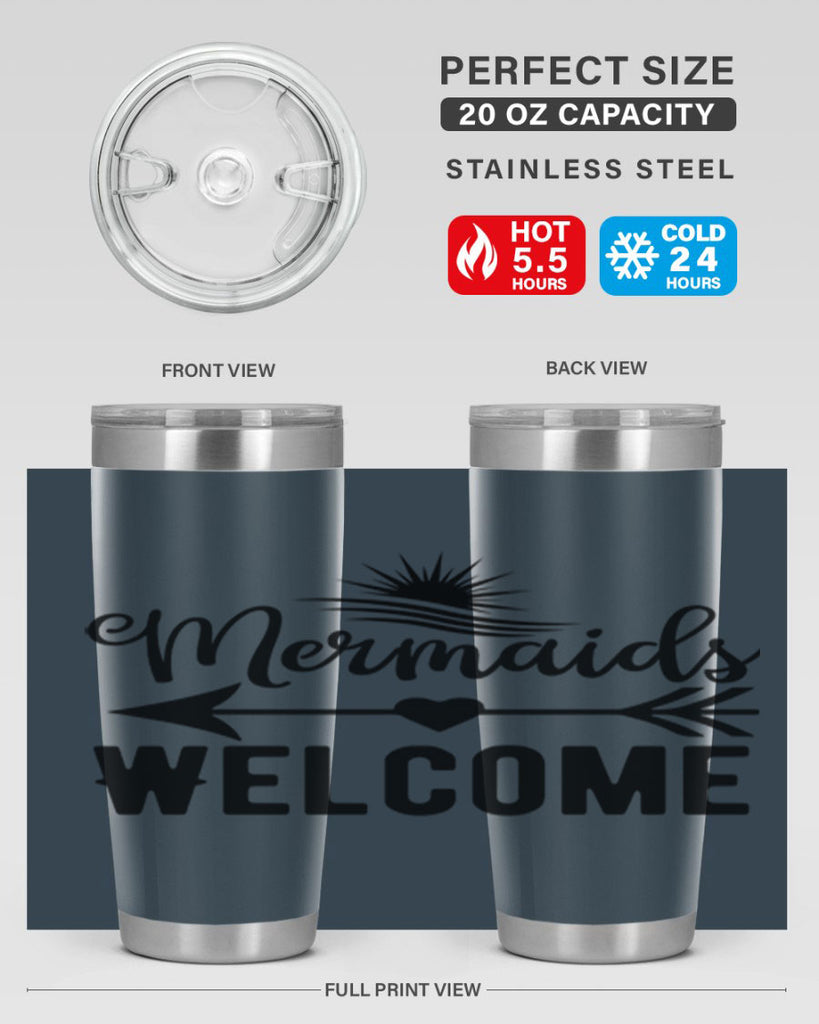 Mermaids Welcome 500#- mermaid- Tumbler