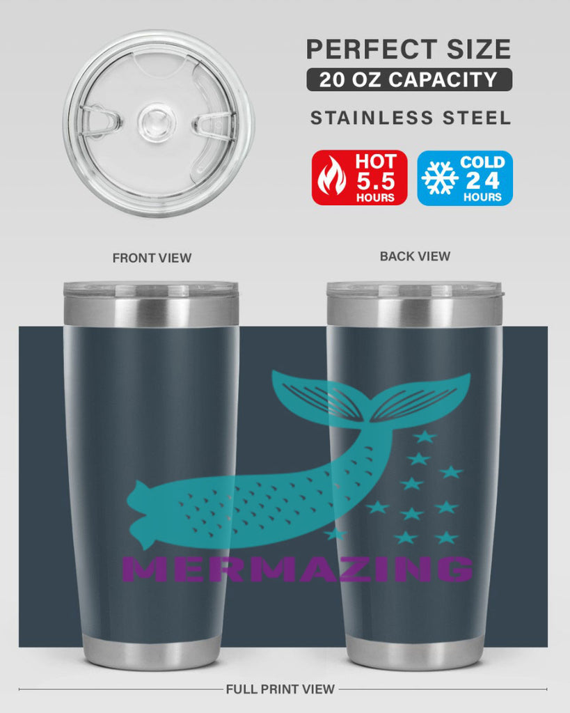 Mermazing 502#- mermaid- Tumbler