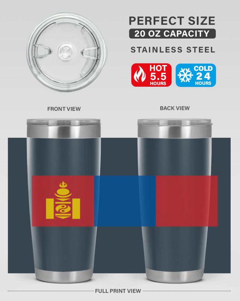 Mongolia 83#- world flags- Tumbler