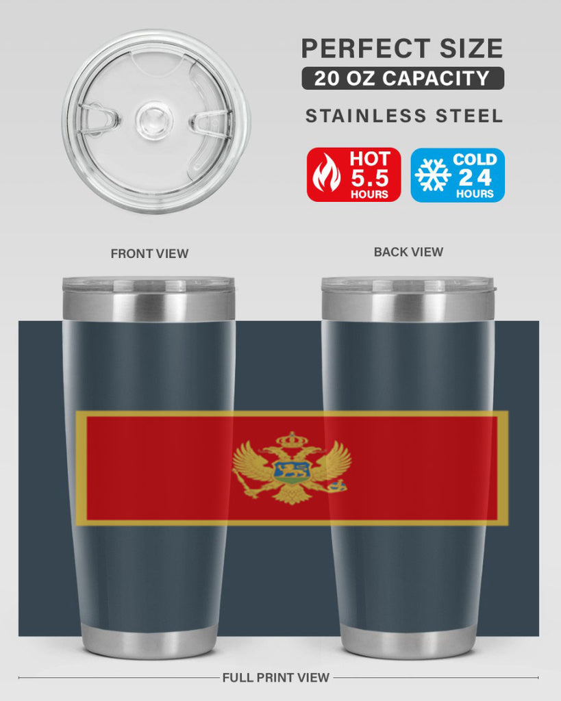 Montenegro 82#- world flags- Tumbler