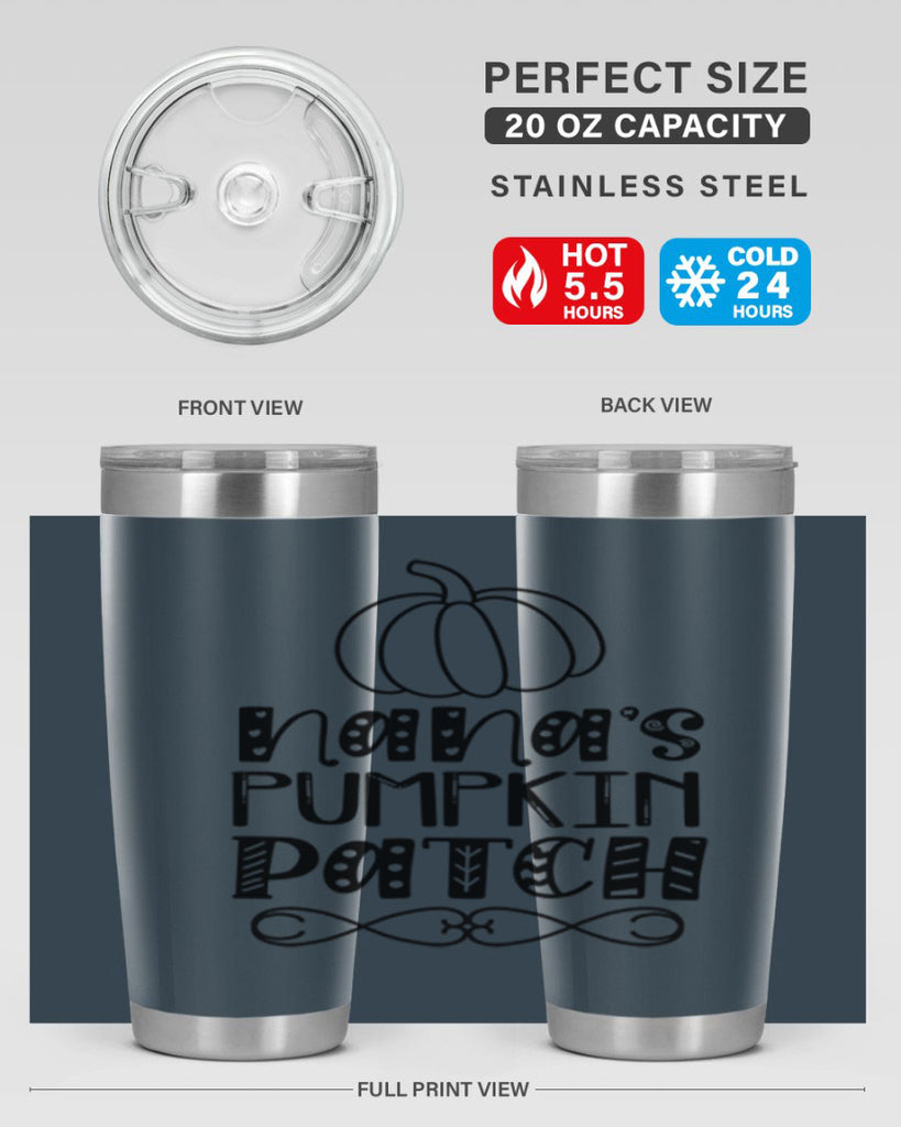 Nana s Pumpkin Patch 439#- fall- Tumbler