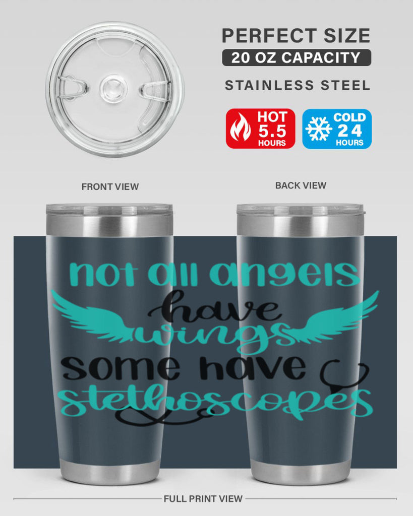 Not All Angels Have Style Style 127#- nurse- tumbler