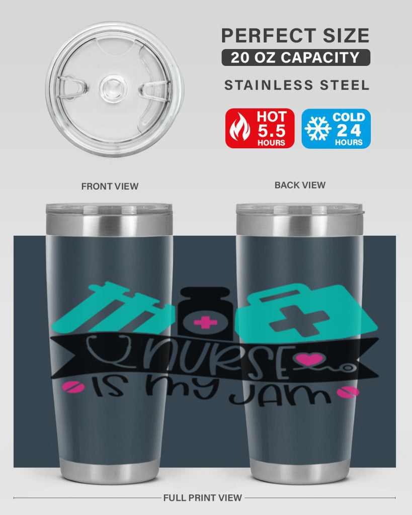 Nurse Is My Jam Style Style 110#- nurse- tumbler